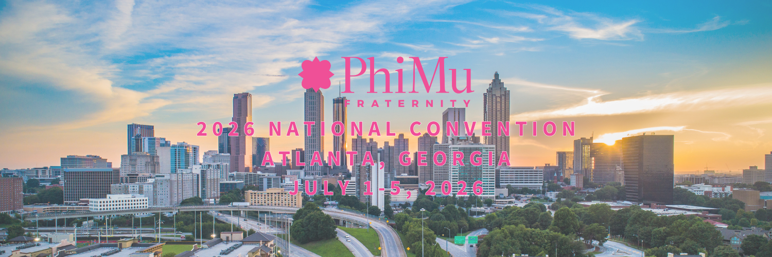 Phi Mu Fraternity 2026 National Convention Atlanta, Georgia July 1-5, 2026 Image: Atlanta skyline